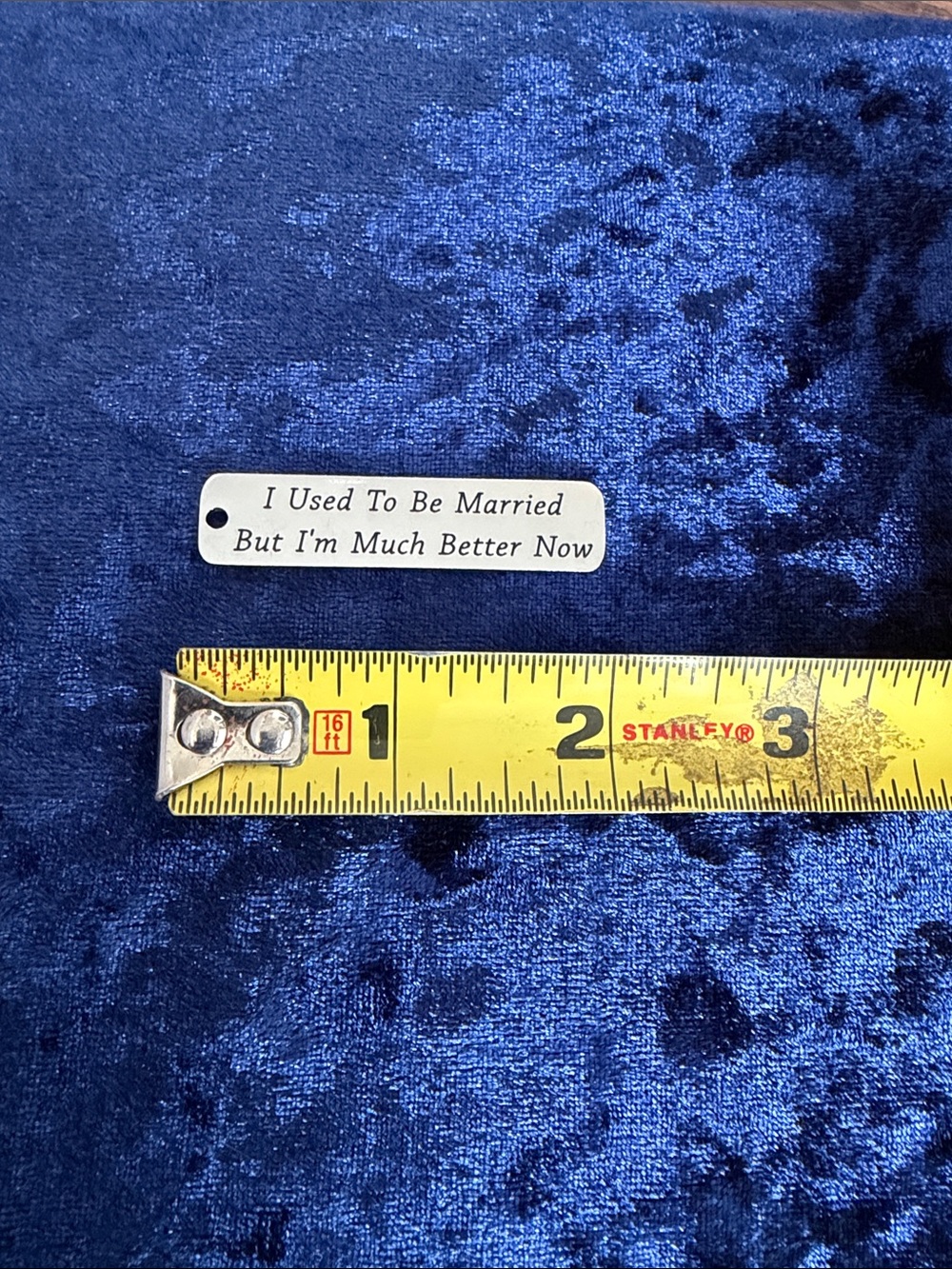 Silver Statement Charm - 'I Used To Be Married'